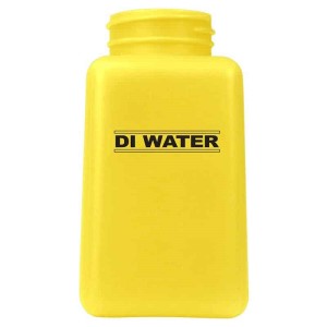 BOTTLE ONLY\, DURASTATIC\, YELLOW\, 6 OZ\, PRINTED ''DI WATER''